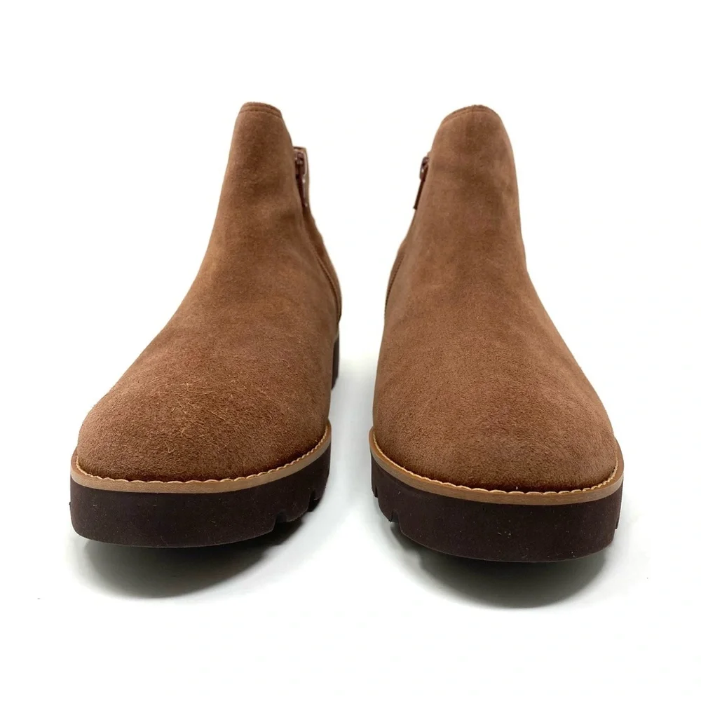 Vionic Brionie Monks Robe Suede Ankle Boots